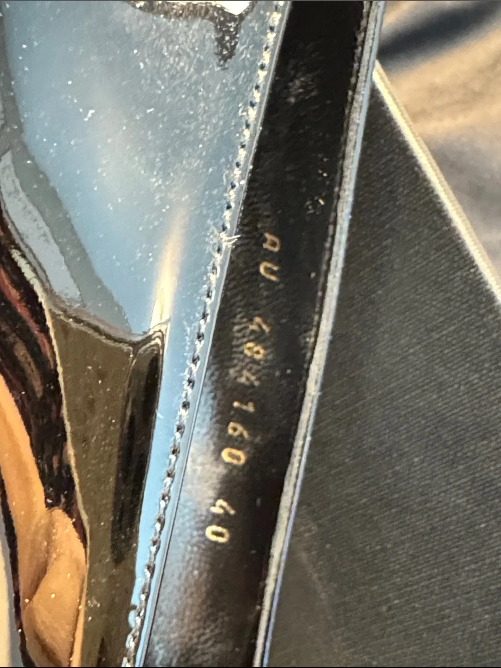 Saint Laurent Black Patent Opyum Logo Heel Pumps - Picture 6 of 12